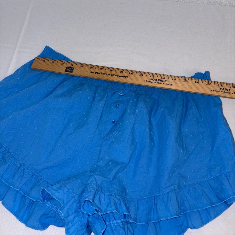 Colsie blue poplin cotton shorts pajamas pjs size XL new with tags - Picture 7 of 13